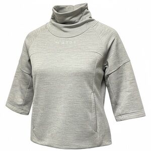OROS Women's Astra Pullover Titanium Heather 3/4 Sleeve Mock Neck Size S Outdoor